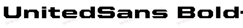 UnitedSans Bold字体转换